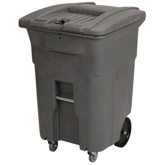 Toter Locking Document Trash Can with Wheels and Casters Toter Locking Document Trash Can with Wheels and Casters