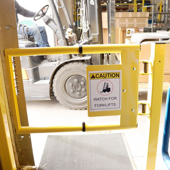 PS Industries EPAG-2148-PCY EdgeSafe® Personnel Access Gate - 21" to 48" Wide PS Industries EPAG-2148-PCY EdgeSafe® Personnel Access Gate - 21" to 48" Wide