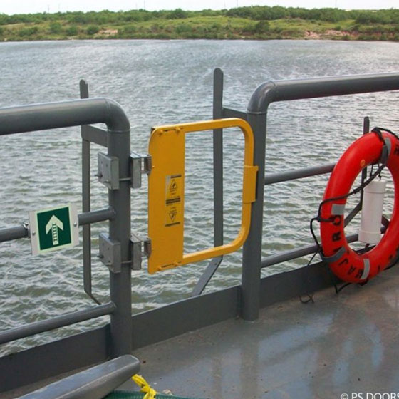 PS Industries EdgeHalt® Aluminum Ladder Safety Gates PS Industries EdgeHalt® Aluminum Ladder Safety Gates
