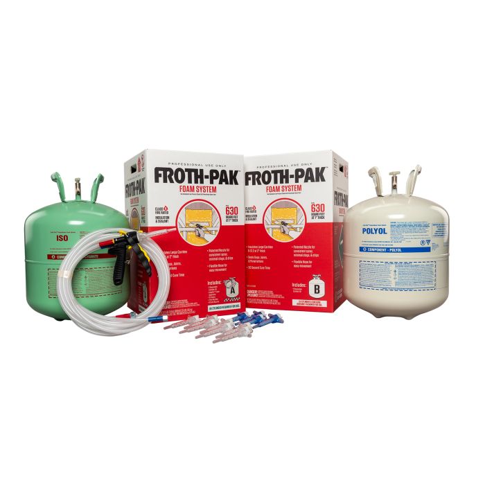 DuPont 12115890 Froth-Pak Low GWP 630 Closed Cell Spray Foam Insulation and Sealant Kit DuPont 12115890 Froth-Pak Low GWP 630 Closed Cell Spray Foam Insulation and Sealant Kit